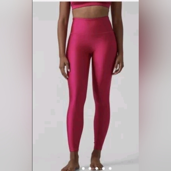 NWOT Athleta Pink Cyclamen Elation Shine Tight Leggings S - Picture 1 of 12